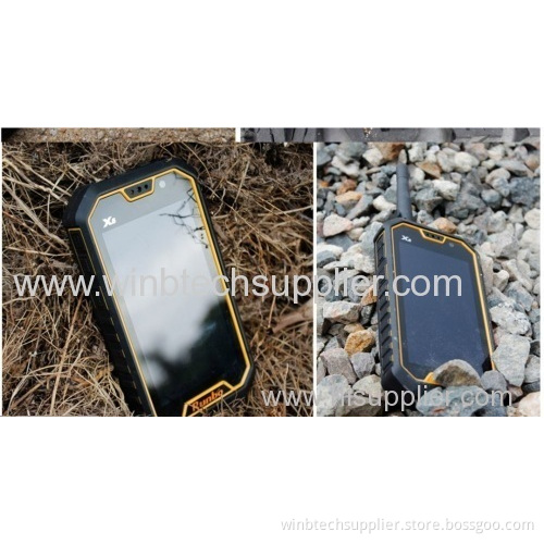 Runbo X6 Ip 67 Waterproof Dustproof Dual Sim Cards Walkie-talkie Android Os 4.2 Smartphone Quad-core 32g Rom 2g Ram 